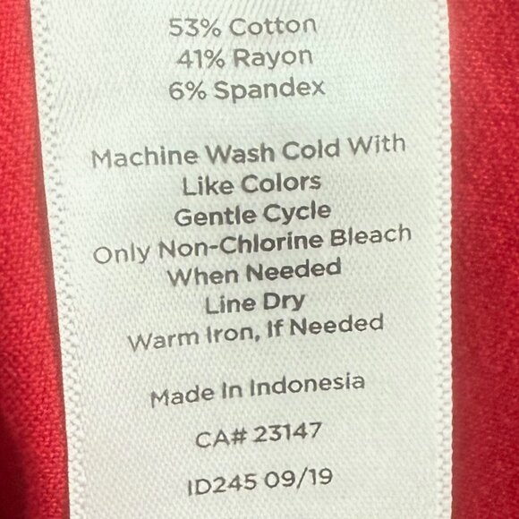 TALBOTS‎ Chatham Ankle Pants Red Size 2P - Picture 10 of 10